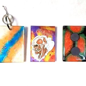 Attack on Titan Colossal Titan Keychain or Fridge Magnet "Your Choice"